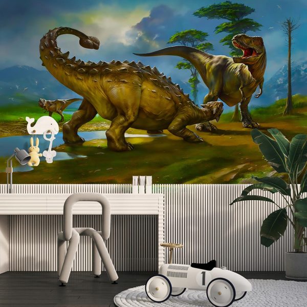 Göl Kıyısında Dinozorlar 2 Duvar Posteri